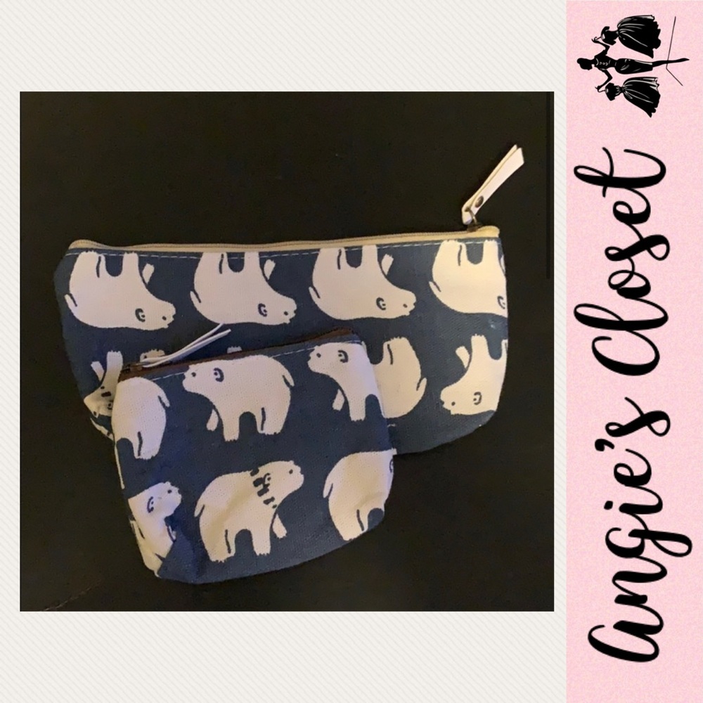 Matching makeup bag and change purse